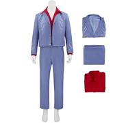 Kolegrial Bruno Disfraz Hombre Cosplay Die with A Smile Mars Vintage Smoking Set Chaqueta y Camisa Pantalón para Carnaval Halloween Fiesta Mascarada Traje