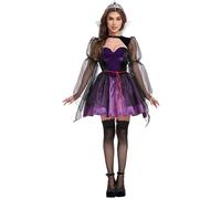 Kolegrial Evil Queen Disfraz Mujer Cosplay Blancanieves Reina Corto Sexy Vestido de Noche con Corona para Navidad Carnaval Halloween Fiesta Cumpleaños Mascarada Fancy Vestido de Baile