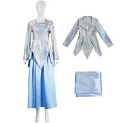 Kolegrial Fairy Godmother Disfraz Mujer Cosplay Cenicienta Fairy Godmother Vestido de Noche Top y Falda para Fancy Dress Up Navidad Carnaval Halloween Fiesta Cumpleaños Mascarada Vestido de Baile