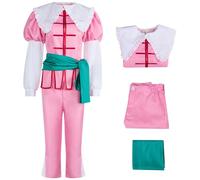 Kolegrial Maria Renard Disfraz Mujer Cosplay Demonio Castillo Cazador de Vampiros Maria Renard Uniforme Set Top Pantalón Cinturón para Carnaval Halloween Fiesta Mascarada Fancy Juegos de rol Traje