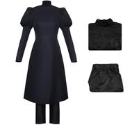 Kolegrial Mei Mei Disfraz Mujer Cosplay Anime Mei Mei Uniforme Set Vestido y Pantalones para Carnaval Halloween Fiesta Cumpleaños Mascarada Fancy Traje