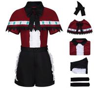 Kolegrial MEM cho Disfraz Mujer Cosplay Anime Oshi no KO Idol MEM cho Performances Uniforme Set Chal Top Shorts Tocado Calcetines para Carnaval Halloween Fiesta Mascarada Fancy Juego de rol Traje