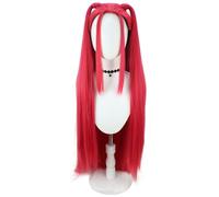 Kolegrial Mira Cosplay Peluca Mujer Rose 95CM Largo Pelo Liso Peluca con Pony Fancy Dress Up Anime Demonio Cazador Mira Halloween Carnaval Fiesta Mascarada Disfraz Accessori Wig