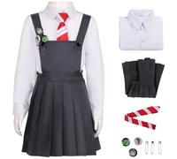Kolegrial Niñas Matilda Disfraz Cosplay Matilda The Musical Uniforme Set Camisa Falda Corbata et Accesorios para Carnaval Halloween Fiesta Cumpleaños Mascarada Teatro Performance Fancy Traje