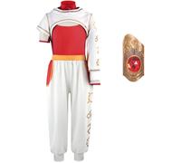 Kolegrial Niñas Nova Disfraz Cosplay Zombie High School 4 Nova Cheerleader Uniforme Set Sudadera con capucha y Top Pantalón Pulsera para Carnaval Halloween Fiesta Mascarada Traje, 4-12 años