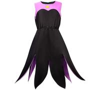 Kolegrial Niñas Ursula Disfraz Cosplay Sirena Pulpo Bruja del Mar Ursula Sin Mangas Vestido para Carnaval Halloween Fiesta Mascarada Teatro Performance Fancy Traje