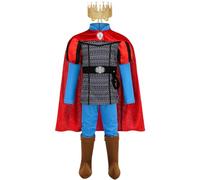 Kolegrial Niños Prince Phillip Disfraz Cosplay Bella Durmiente Príncipe Naveen Outfit Set con Capa Corona para Fancy Dress Up Navidad Carnaval Halloween Fiesta Cumpleaños Mascarada Traje, 3-12 años