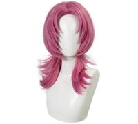 Kolegrial Romance Cosplay Peluca Hombre Rose Largo de hombros Pelucas Fancy Dress Up Carnaval Halloween Fiesta Mascarada Demonio Cazador Saja Boys Romance Disfraz Accesorios Anime Wig
