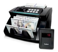 KOLIBRI Máquina contadora de dinero con detección avanzada de falsificaciones y pantalla LCD | 1.500 billetes por minuto contador de efectivo de una sola denominación | Máquina contadora de facturas