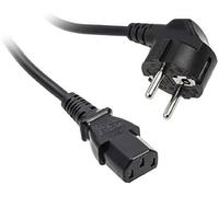 KOLINK Cable de alimentación para Ordenador, Color Negro, Schuko a PC, Conector C13 - 1,2 m, Negro, Cable de Red Angular, para la mayoría de Las Fuentes de alimentación de Ordenador, se Necesita