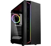 Kolink Inspire K7 ARGB Midi Tower PC Case, Addressable RGB Lighting, Tempered Glass, Black