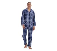 kolipajam Conjunto de pijama de algodón para hombre, 2 piezas, ropa de dormir PJS con bolsillos, multicolor, XXL