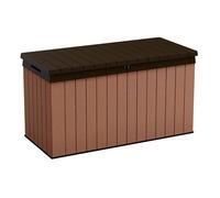 Koll Living Caja de cojín/cojines, 570 litros, 100 % resistente al agua, con ventilación, por lo que no hay mal olor, moho y aspecto de madera, tapa soporta hasta 300 kg (2 personas)