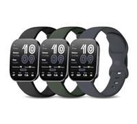 Kollody Paquete de 3 correas de reloj deportivas de silicona compatibles con Amazfit Bip 6/Bip 5/Active Max/Balance 2/1,22 mm, correa de repuesto suave e impermeable para Amazfit GTR 4/3 Pro/3/2/GTR