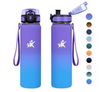 KollyKolla Botella Agua Acero Inoxidable 1L, Botella Termica sin BPA, Termo Doble Pared al Vacío a Prueba de Fugas, Botella de Agua y Reutilizable, Termo para Niños, Escuela, Oficina, Gimnasio