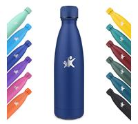 KollyKolla Botella Agua Acero Inoxidable 750ml, Botella Termica, Termo sin BPA, Cantimplora Termica Reutilizable, a Prueba de Fugas, para Niños, Adultos, Deporte, Escuela, Oficina - Azul Oscuro