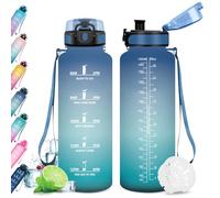 KollyKolla Botella de Agua 1.5L, Botella de Agua Deportiva, Botella agua Gimnasio, Reutilizable, sin BPA, Garrafa Agua para Adulto, Niño, Niña, Colegio, Bicicleta, Running, Gym