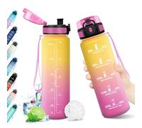 KollyKolla Botella de Agua 500ml, Reutilizable, con Filtro, Botella Gimnasio con Marca de Tiempo, sin BPA, Botella Motivacional, Botella Agua para Deporte, Oficina, Escuela, Bicicleta, Running