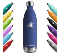 KollyKolla Botella Termica 1 litro, Botella Agua Acero Inoxidable, Termo Sin BPA, Cantimplora Termica Reutilizable, Mantener Bebida 12H Caliente/24 Frío, para Niños, Adultos, Deporte, Escuela, Oficina