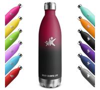 KollyKolla Botella Termica 1 litro, Botella Agua Acero Inoxidable, Termo Sin BPA, Cantimplora Termica Reutilizable, Mantener Bebida 12H Caliente/24 Frío, para Niños, Adultos, Deporte, Escuela, Oficina