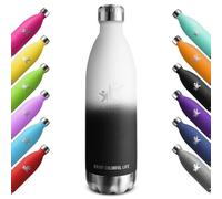 KollyKolla Botella Termica 1 litro, Botella Agua Reutilizable, Termo Sin BPA, Cantimplora Termica Acero Inoxidable, Mantener Bebida 12H Caliente/24 Frío, para Niños, Adultos, Deporte, Escuela, Oficina