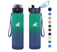 KollyKolla Botella Termica 1L, Botella Agua Acero Inoxidable, sin BPA, Cantimplora Termica a Prueba de Fugas, Acero Inoxidable y Reutilizable, Termo Agua para Niños, Escuela, Oficina, Gimnasio