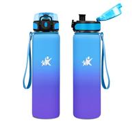 KollyKolla Botella Termica 1L, Botella Agua Acero Inoxidable, sin BPA, Termo Doble Pared al Vacío a Prueba de Fugas, Acero Inoxidable y Reutilizable, Termo Agua para Niños, Escuela, Gimnasio