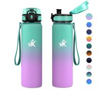 KollyKolla Botella Termica 1L, Botella Agua Acero Inoxidable, sin BPA, Termo Doble Pared al Vacío a Prueba de Fugas, Cantimplora Termica y Reutilizable, Termo para Niños, Escuela, Oficina, Gimnasio