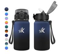 KollyKolla Botella Termica 500ml, Botella Acero Inoxidable con Pajita, Fácil de Abrir, Botella Agua Termica Reutilizable, sin BPA, Cantimplora Termica para Escuela, Adultos, Preescolar, Guardería