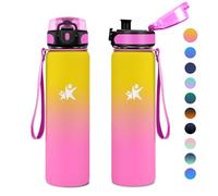 KollyKolla Botella Termica 500ml, Botella Agua Acero Inoxidable, sin BPA, Termo Doble Pared al Vacío a Prueba de Fugas, Cantimplora Termica y Reutilizable, Termo para Niños, Escuela, Oficina, Gym