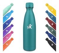 KollyKolla Botella Termica 750ml, Botella Agua Acero Inoxidable, Termo sin BPA, a Prueba de Fugas, Cantimplora Termica Reutilizable, para Niños, Adultos, Deporte, Escuela, Oficina - Verde Oscuro