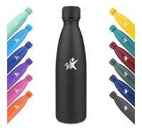 KollyKolla Botella Termica 750ml, Botella Agua Acero Inoxidable, Termo sin BPA, Botella Reutilizable, Mantener Bebida 12H Caliente/24 Frío, para Niños, Adultos, Deporte, Escuela, Oficina - Negro