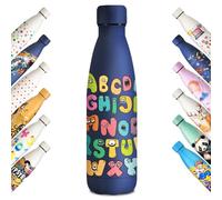 KollyKolla Botella Termica Niños, Botella Agua 500ml, Impresión 3D Termo, Botella Acero Inoxidable Sin BPA, Botella Térmica, Botella de Agua para Viaje, Escuela, Deportiva, Oficina, Hogar