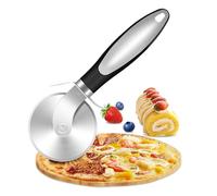 KollyKolla Corta Pizza Acero Inoxidable, 21cm, Cortador de Pizza Redondo, con Mango Ergonómico, Fácil de Limpiar, Cortapizzas Ideal para Pastel, Pan y Pasta, Diseño Profesional y Ligero