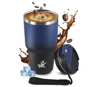 KollyKolla Termo Café 600ml, Termo Hermético con Tapa, sin BPA, Vaso Taza de Café para llevar a Prueba de Fugas, Taza Aislante Premium para Refrescos con Gas, Campamento, Yoga, Oficina, Correr