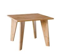 KOLM Olen Mesa de Comedor Cuadrada Compatible con Cocina/Sala de Estar, 90 x 90 cm, Certificado FSC, diseño Moderno en Roble Artesanal