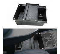 KOLOME Caja de almacenamiento para consola central, compatible con EV3 GT Line 2024 2025, organizador de guantera, estante inferior de la consola central, accesorios de almacenamiento multifuncionales