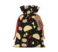 KoloQren Bolsa de regalo de lino con cordón y estampado de martes, se puede utilizar para regalos, reuniones, viajes, empacar galletas y dulces, etc