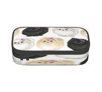 KoloQren Estuche de gran capacidad con cremallera, bolsa de almacenamiento portátil para artículos de papelería