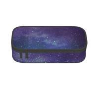 KoloQren Estuche de gran capacidad con cremallera y estampado interestelar de galaxia con diseño de universo con estrellas, bolsa de almacenamiento portátil para artículos de papelería