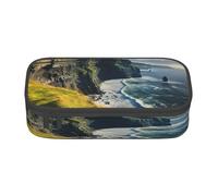 KoloQren Ireland Outdoors County Clare The Cliffs - Estuche de gran capacidad con cremallera, bolsa de almacenamiento portátil para artículos de papelería