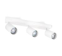 KOLORENO Lámpara Halógena de Superficie Spoti - Lámpara de Superficie para Pared y Techo - Lámpara de Superficie Foco de Superficie GU10 - Lámpara de Foco de Superficie x3 - Blanco, 380x250 mm