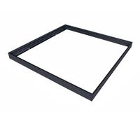 KOLORENO Panel LED de aluminio, marco de montaje de pared para plafón, marco de montaje LED, 60 x 60 cm, aluminio negro