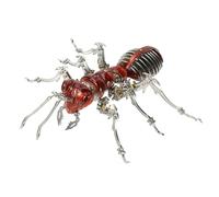kolotesame Modelo de rompecabezas mecánico 3D de hormiga, kit de construcción desafiante de hormigas rojas Steampunk con herramienta, rompecabezas STEM para adultos, modelo de exhibición genial