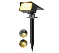 kolpop Luces Solares LED Exterior Jardin [1 Piezas/77 LEDs],3000K Cálido Luz Solar Exterior,Impermeable IP65,1800LM Focos Solares para Patio,Piscina,Macetas,Suelo,Calzada,Terraza,Césped,Carril