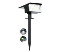 kolpop Luces Solares LED Exterior Jardin [1 Piezas/77 LEDs],6000K Frio Blanca Luz Solar Exterior,Impermeable IP65,1800LM Focos Solares para Patio,Suelo,Calzada,Terraza,Césped,Carril,Camping,Macetas