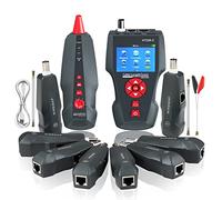 KOLSOL Probador de Cables de Red Multifunción PoE AT226-C Comprobador de Cable de Red RJ45, RJ11, BNC, PING/POE Medición de Longitud del Cable 8 Identificador de cable telefónico NF-8601W