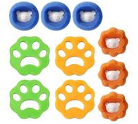 KOLZEMV 10 PCS atrapa pelos lavadora, Bolas Atrapa Pelos Lavadora, Bolas de Lavado,Quita Pelos Mascota, Bolas de Lavado Reutilizables Para Recoger Pelos de Mascotas o Pelusas de Tela en Lavadoras