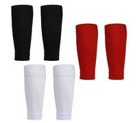 KOLZEMV 3 Pares de Calcetines de Fútbol para Niños, Mangas Deportivas, Entrenamiento, Baloncesto, Correr, Ciclismo, Maratón