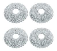 KOLZEMV 4pcs Paño de fregona, Accesorios de repuesto de paños de mopa lavable de microfibra para Roborock Qrevo Master, QRevo Maxv, Qrevo S, QRevo Pro,QRevo, pieza de repuesto para Robot aspirador